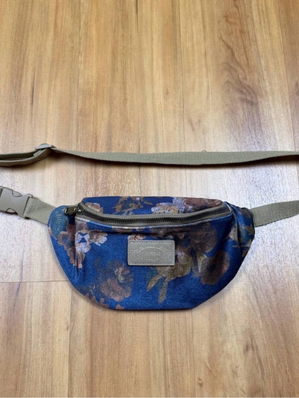 Joyfolie Savannah Belt Bag Navy Floral Velvet Fanny Pack Waist
Bag Adjustable